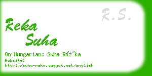 reka suha business card